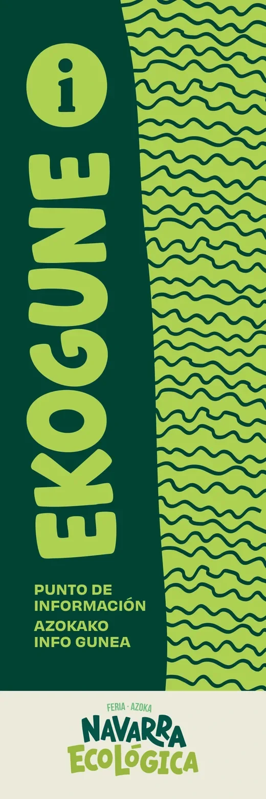 Banderola de Ekogune, punto de información
