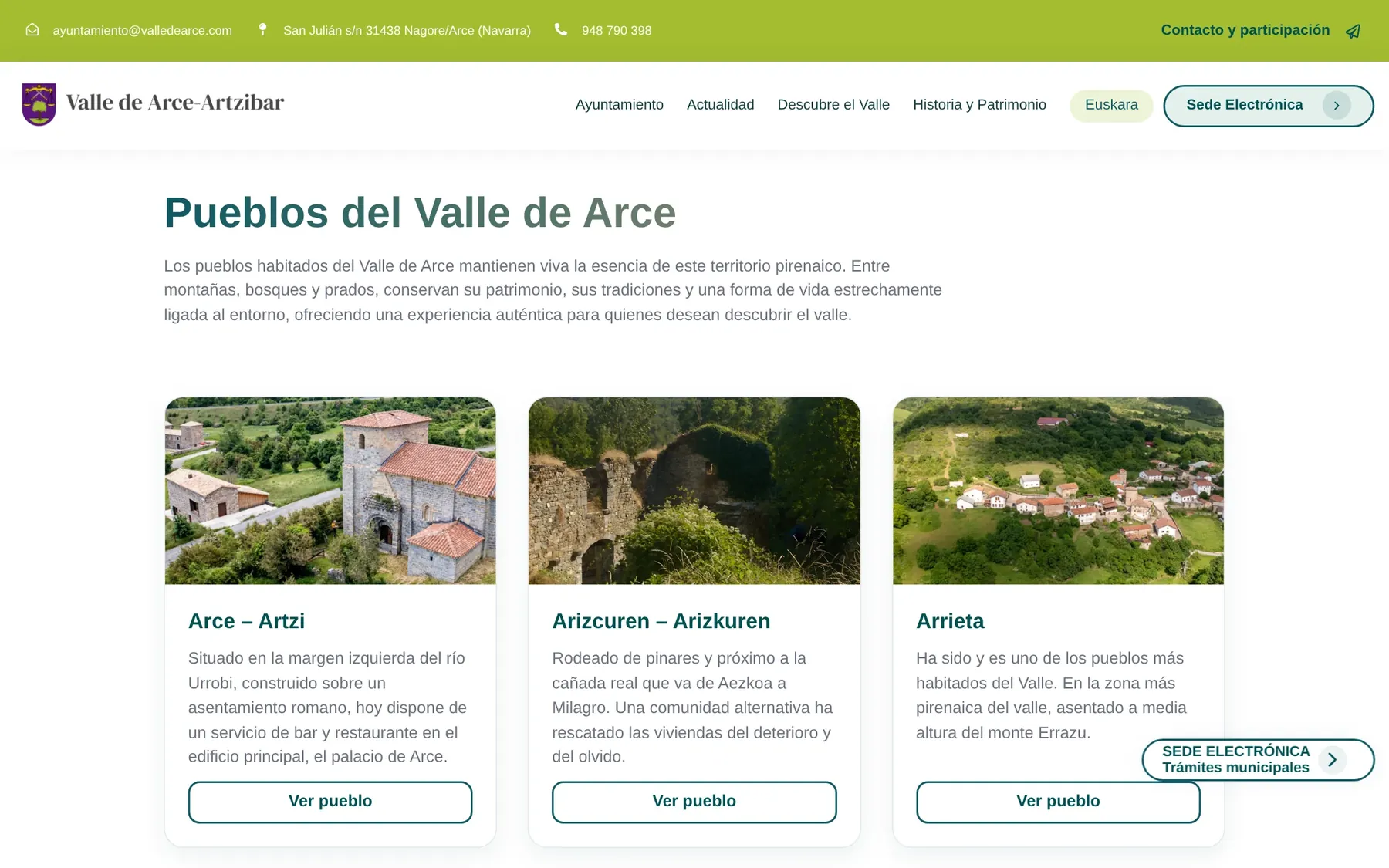 Directorio de pueblos del valle